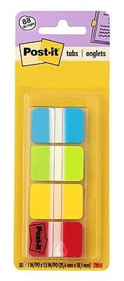 88 Post-it tabs | onglets  
1N/PO x 15 N/PO (25.4 mm x 38.1 mm) 3M