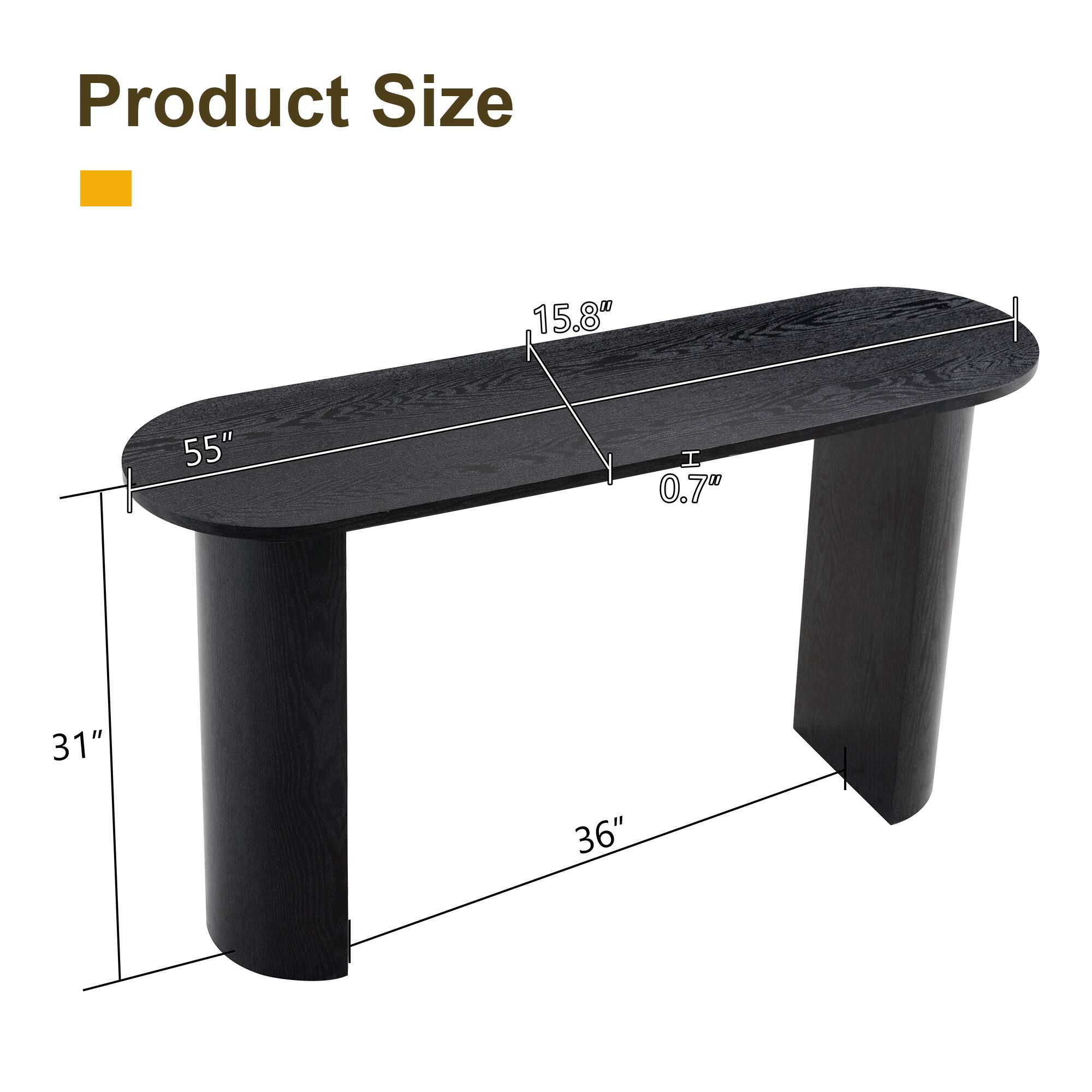 Product Size: 15.8" x 55" x 0.7" x 31" x 36"