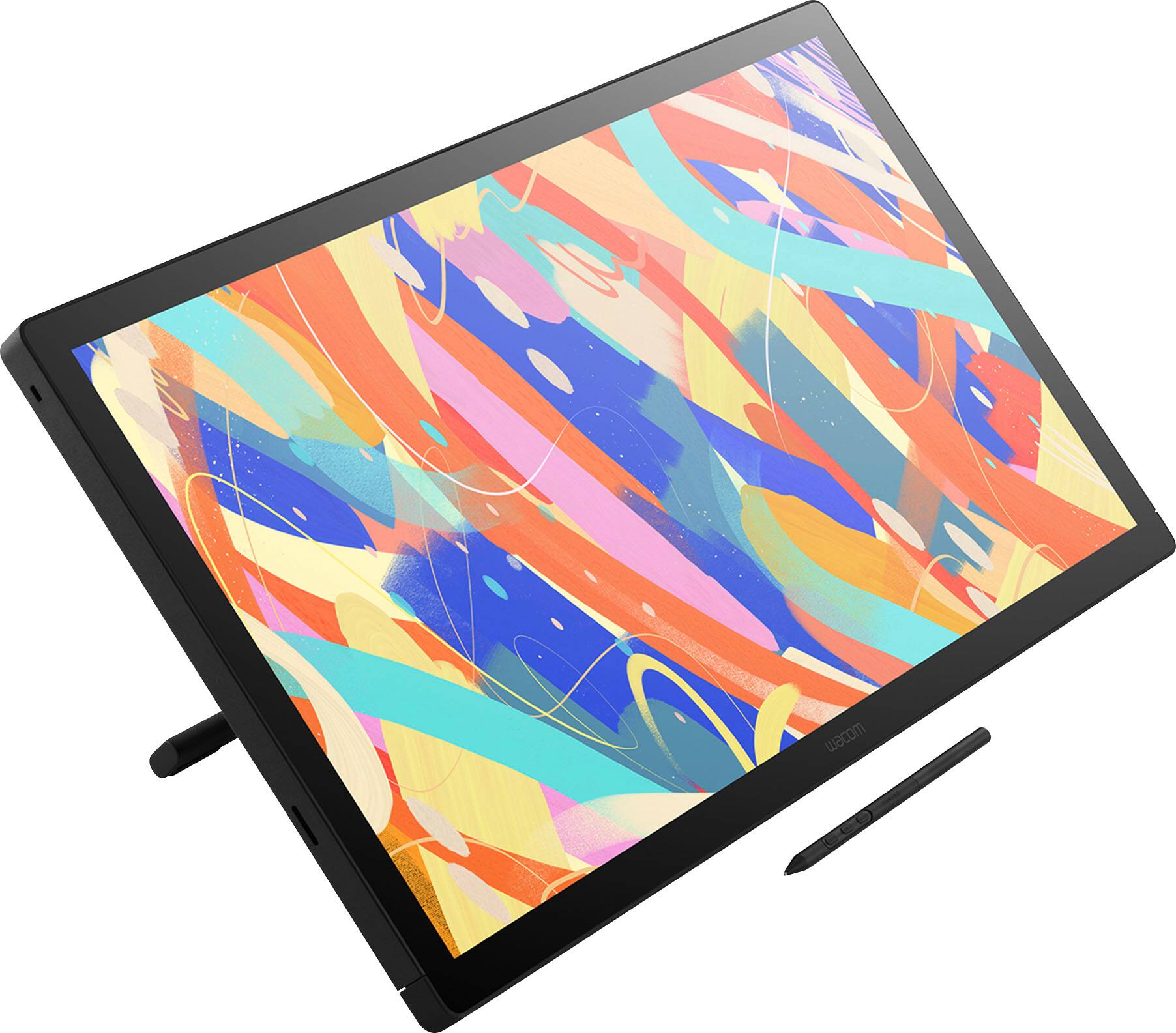 Angle. Wacom - Cintiq 24 Drawing Tablet - Black.