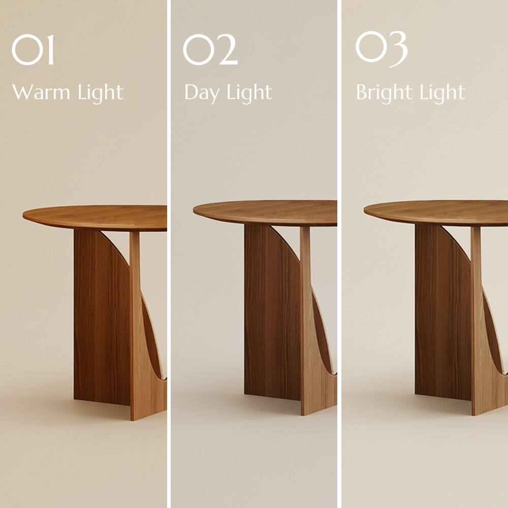 O1 Warm Light  
O2 Day Light  
O3 Bright Light