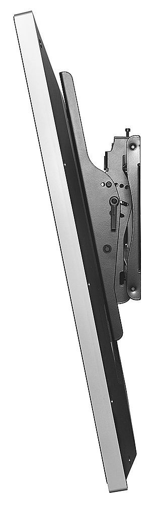 Left View: Peerless-AV - SmartMount Tilt Display Wall Mount For Most 46" - 90" Flat Panel Displays - Semi-gloss Black