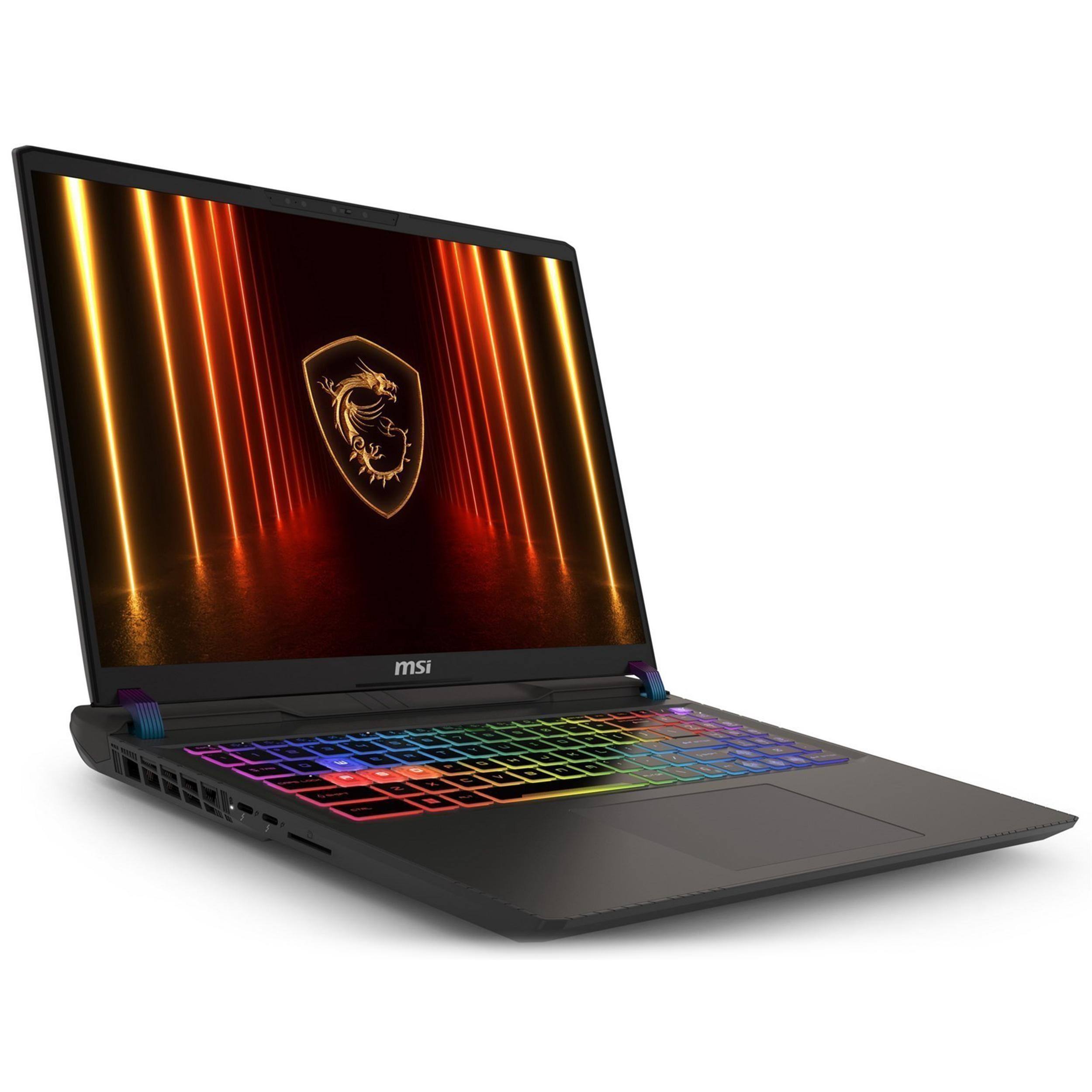 Alt View 3. MSI - VECTOR16HXA2 16 inch QHD Vector AI - Intel Core Ultra 7 255HX - NVIDIA GeForce RTX 5070 Ti - 32GB/2TB - Win 11 Pro - Gray.