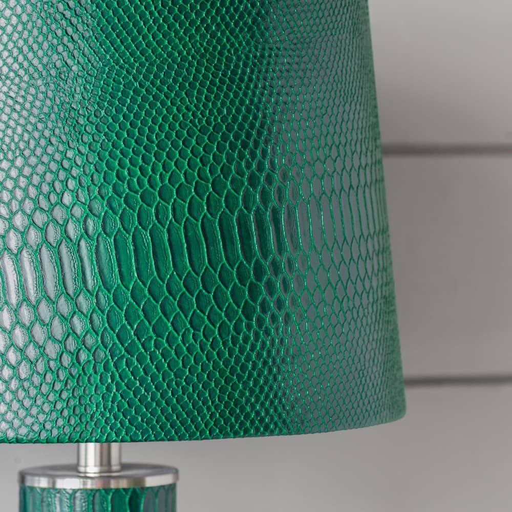 Alt View 9. Luckbyte - 14x14x27 Inch Leather Table Lamp.