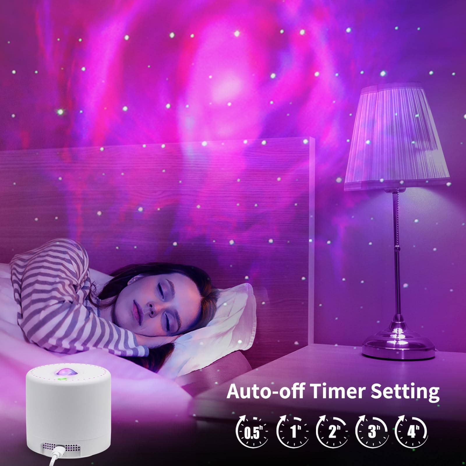 Dazzed Corner Galaxy Star Projector with Remote & Timer, LED