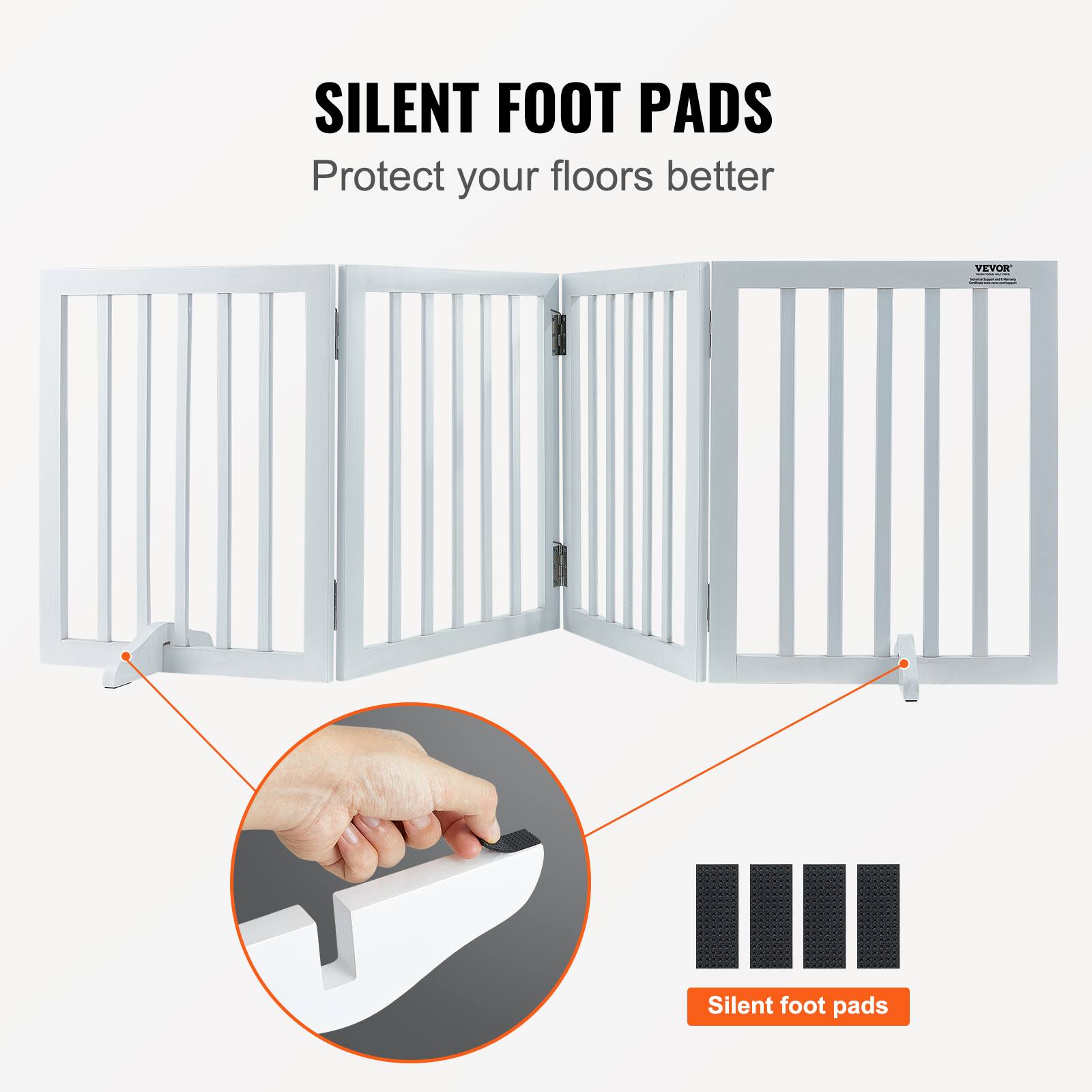 Silent Foot Pads protect your floors better. VEVOR Silent Foot Pads.