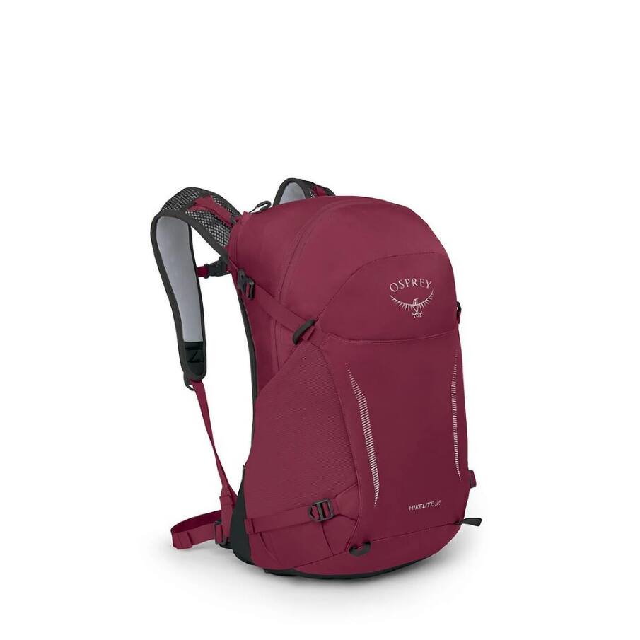 Osprey - Backpack Hikelite 26, 26L– Ideal for Day Hikes, Travel, and Everyday Use in Any Weather - Red