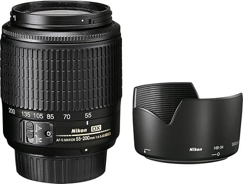 Best Buy: Nikon AF-S DX Zoom-Nikkor 55-200mm f/4-5.6G ED Lens for