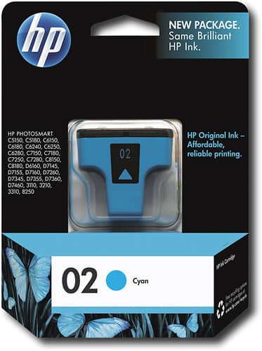 Front. HP - Ink Sap C8771Wn#140 No 02 Cyan Ink Cartridge Sensormatic - Cyan.
