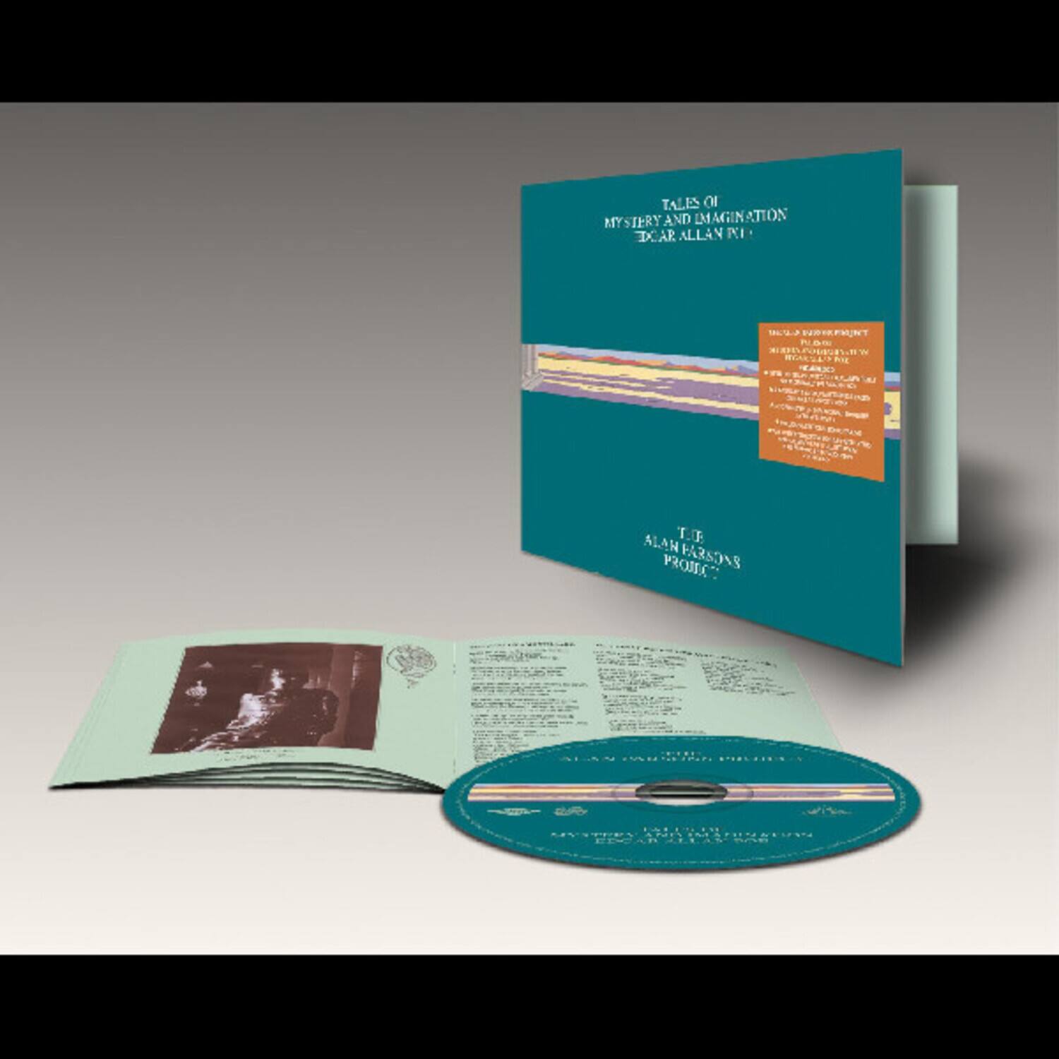 Tales of Mystery and Imagination  
Edgar Allan Poe  

Alan H. Farnson  
Project  

[Image of a book cover with the title and author's name]  

[Image of a CD with the title and author's name]  

[Image of an open book with text and a photograph]  

[Image of a small card with text]