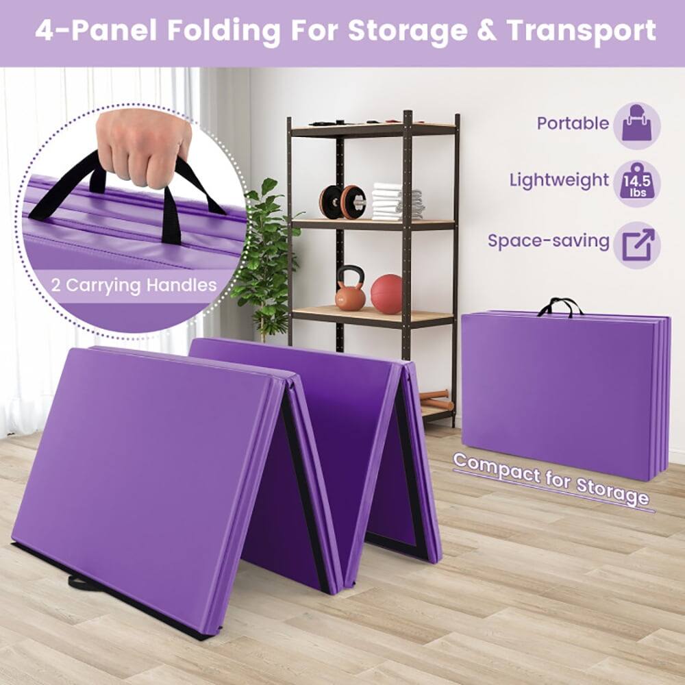 4-Panel Folding For Storage & Transport  
Portable Lightweight 14.5 lbs Space-saving  
2 Carrying Handles  
Compact for Storage