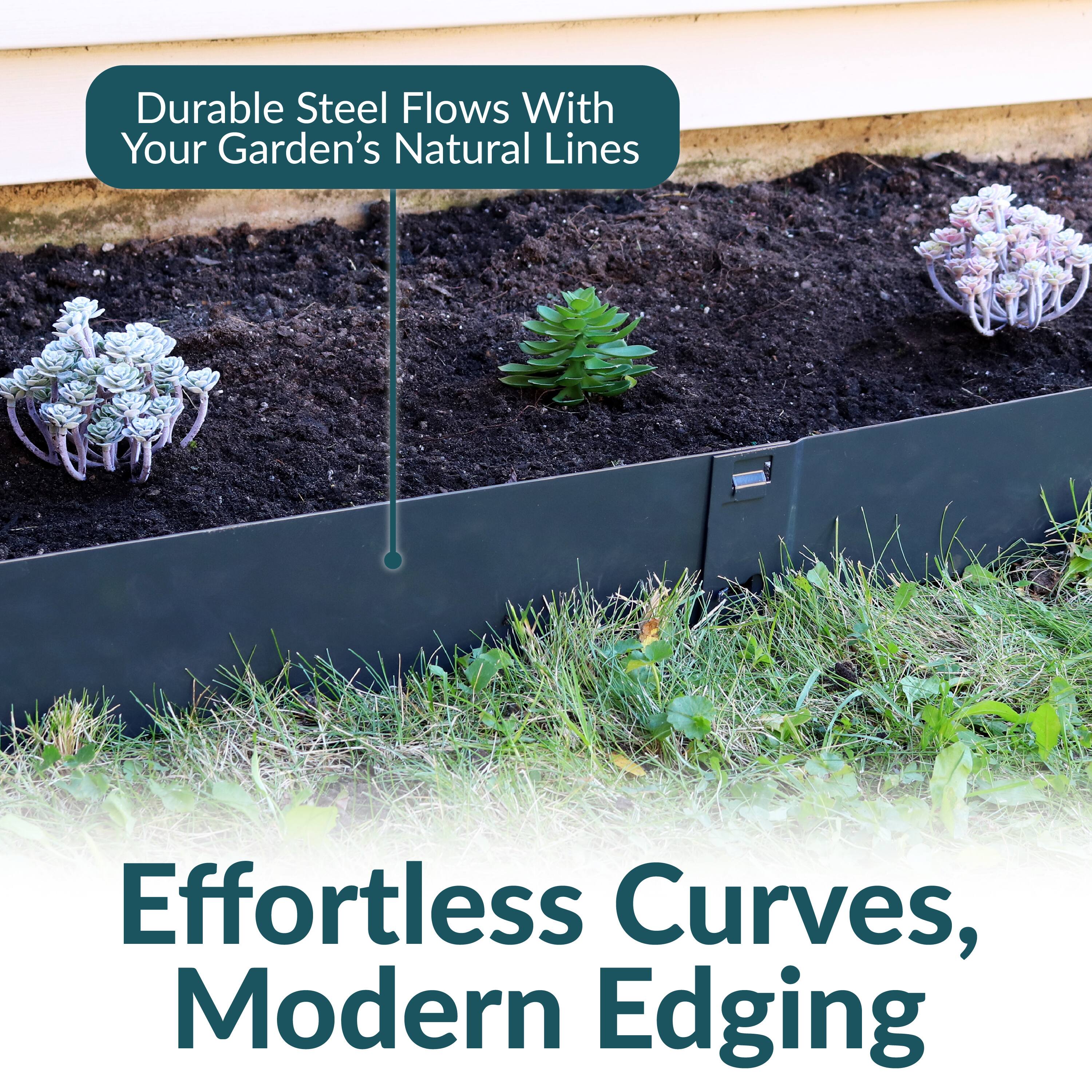 Durable Steel Flows With Your Garden's Natural Lines

Effortless Curves, Modern Edging