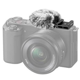 Neewer - Cold Shoe Wind Muff for Sony ZV Cameras - Microphone Windscreen for ZV-1F, ZV-E10, ZV-1 II - Black
