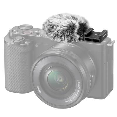 SmallRig 3526 Cold Shoe Adapter With Windshield For Sony ZV-E10 And ZV-1/ZV-1F