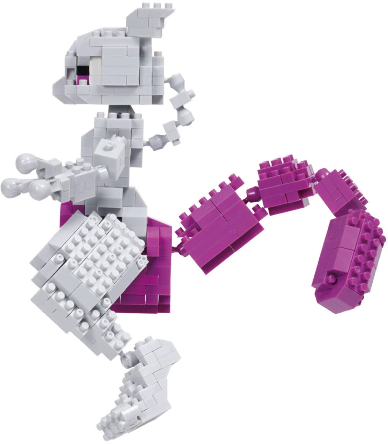 Alt View 3. Bandai - Nanoblock - Pokemon Series - Mewtwo Deluxe Edition Building Kit   - COLLECTIBLES - Multicolor.