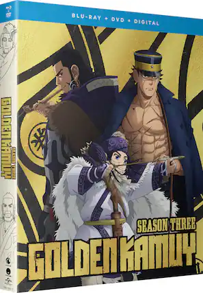 Front. Golden Kamuy: Season Three (Blu-ray + DVD).