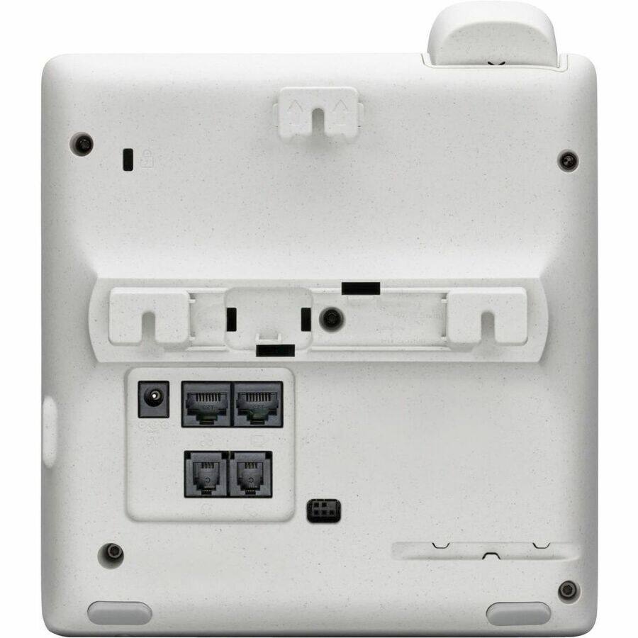 Alt View 5. HP - Poly Edge E100 IP Phone - Corded - Corded - Desktop, Wall Mountable - Black - VoIP - 2 x Network (RJ-45) - PoE Ports - Black.