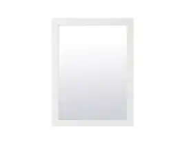 Elegant Decor - Aqua rectangle vanity mirror 24 inch - White