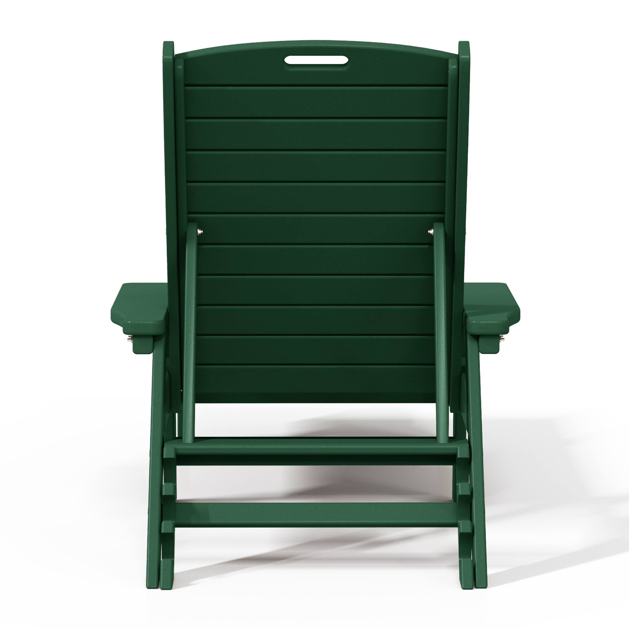 Alt View 1. WestinTrends - WestinTrends Malibu Poly Reclining Chaise Lounge - Dark Green.