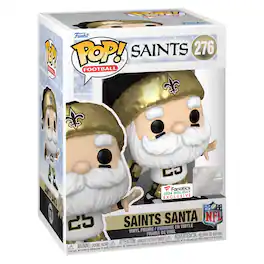 New Orleans Saints Santa Funko Pop! 2024 Exclusive Vinyl Figure - Multicolor