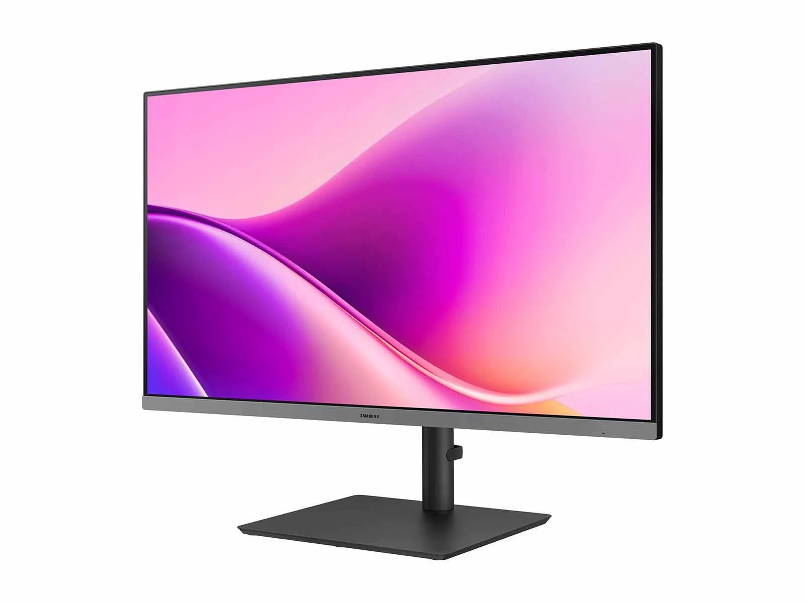 Left. Samsung - Samsung 27" S43UF IPS FHD Borderless Flat Monitor (DisplayPort, HDMI, USB-C) - Black.
