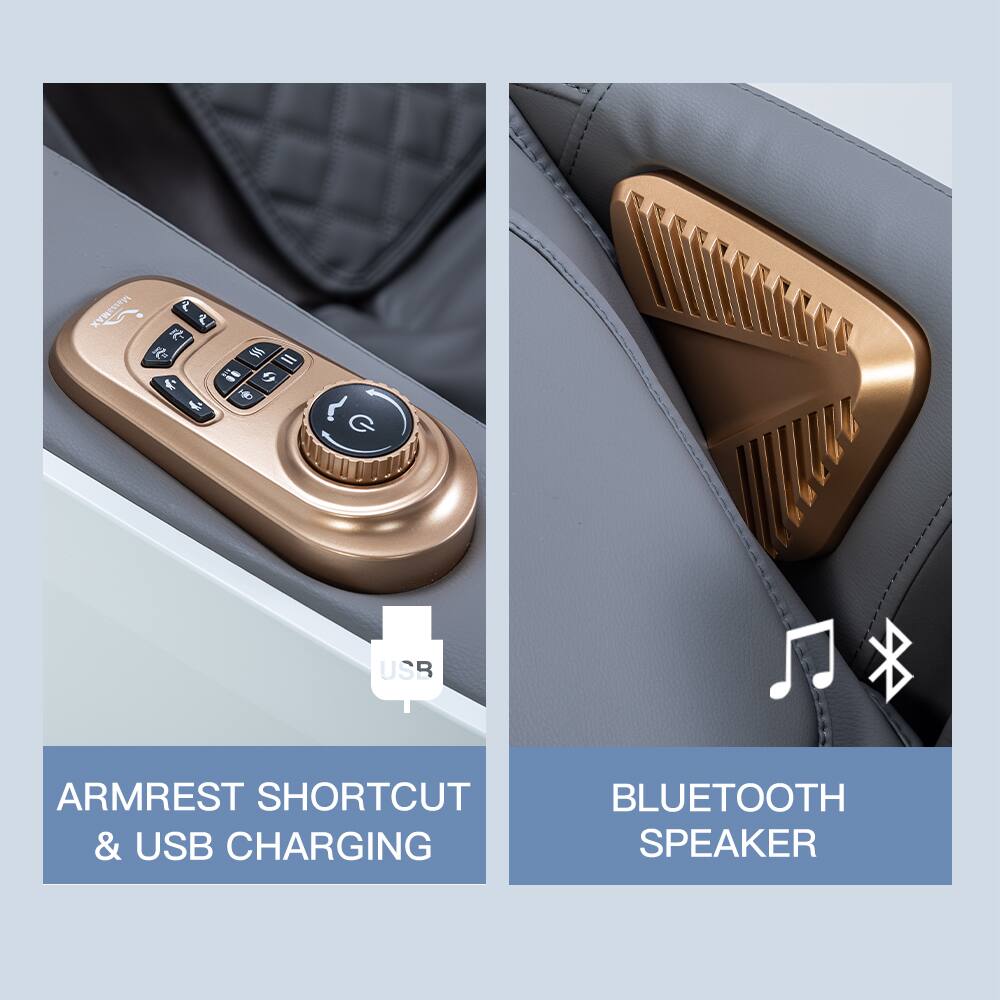 ARMREST SHORTCUT & USB CHARGING

BLUETOOTH SPEAKER