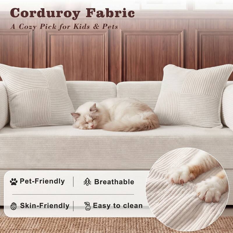 Corduroy Fabric  
A Cozy Pick for Kids & Pets  

- Pet-Friendly  
- Breathable  
- Skin-Friendly  
- Easy to clean