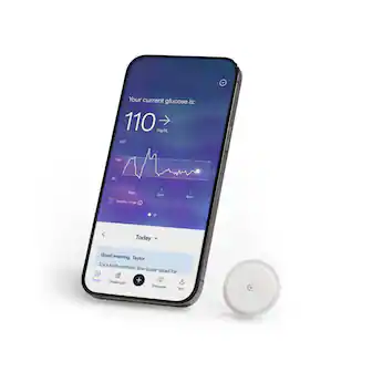 Abbott - Lingo Continuous Glucose Monitor (CGM) & App. Made by Abbott. Know the impact of what you eat - White