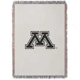 Chad & Jake - Minnesota Golden Gophers Woven Blanket - White