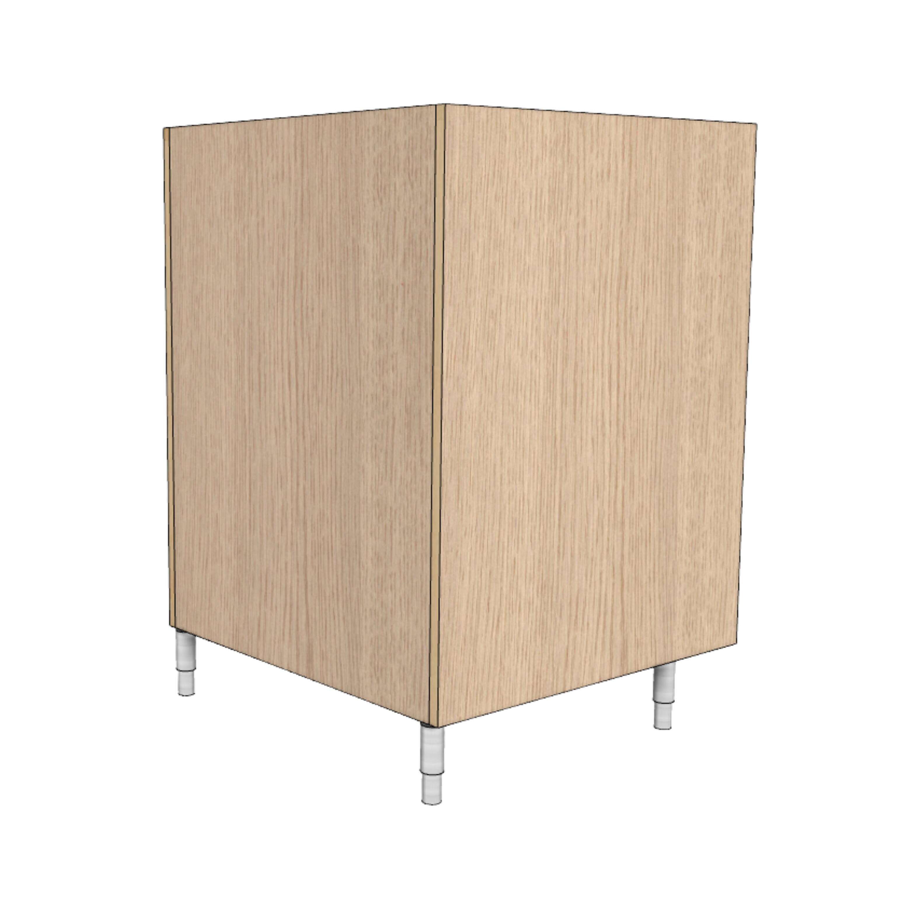 Front. AGA - AGA Base Corner Cube Cabinet - Oak - Oak.