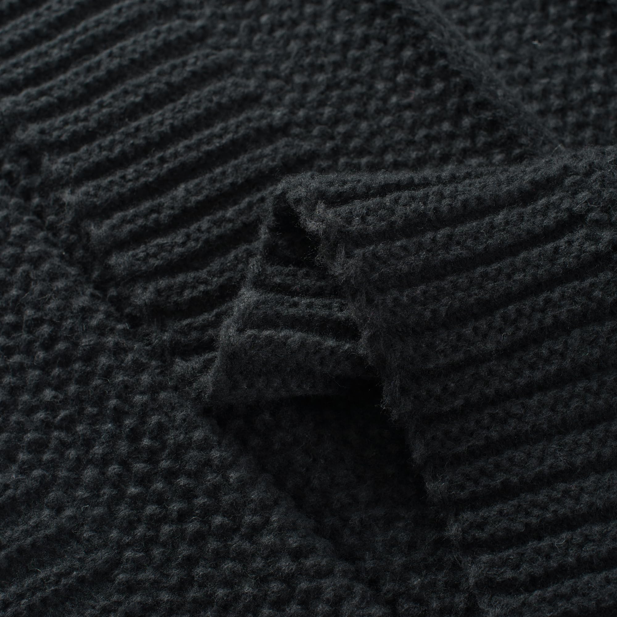 Alt View 7. Dapper Styles - Knit Throw Blanket For Couch 60 X 80 Soft Cozy Stripe Pattern Cable Knitted Throws Fall Fluffy Textured Solid - Dark Purple-50" X 60".