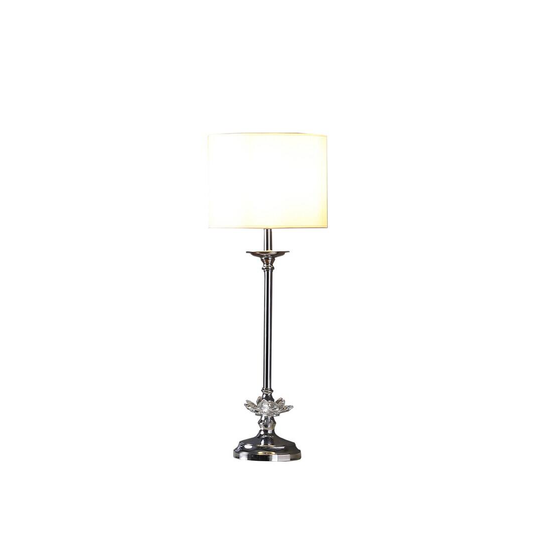 Angle. APRILSOUL - 25.5 in In Buffet Crystal Floral Chrome Metal Table Lamp - N/A.