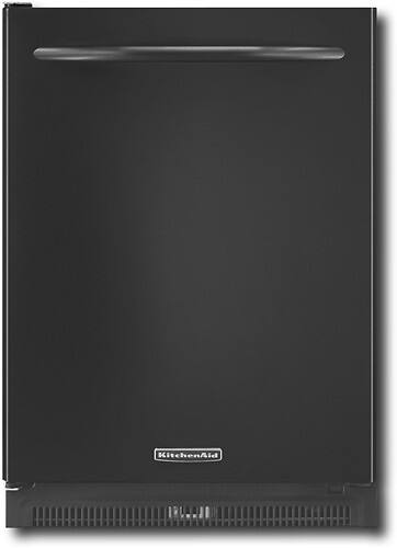 Front Standard. KitchenAid - Superba Architect 6.0 Cu. Ft. Compact Refrigerator - Black.