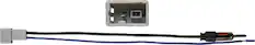 Front. Metra - Antenna Adapter for Select 2003-2023 Toyota Honda Mazda Acura - Black.