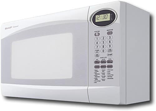 Best Buy: Sharp 1.0 Cu. Ft. Mid-Size Microwave White R308KW