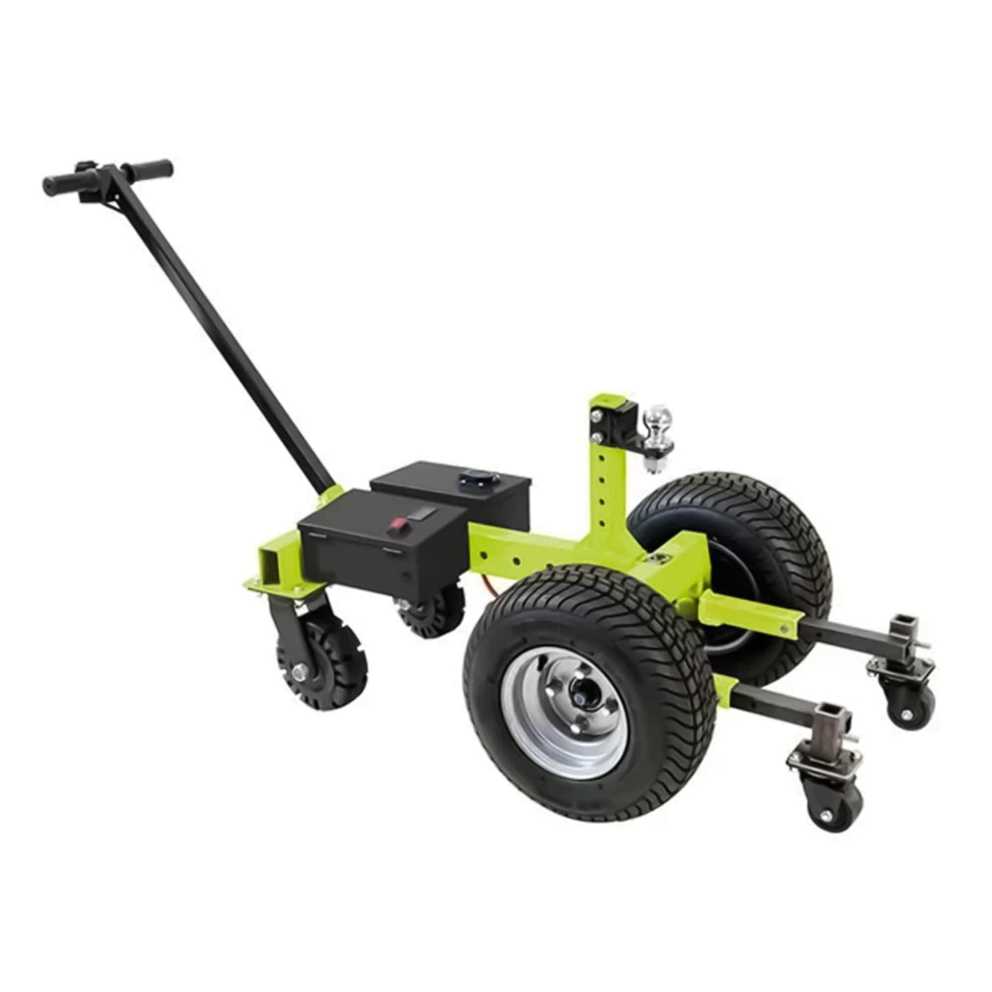 Tow Tuff - 7500 Pound Capacity Electric Trailer Dolly with Pnuematic Tires - Green