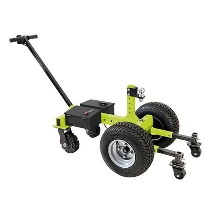 Front. Tow Tuff - Tow Tuff 7500 Pound Capacity Electric Trailer Dolly with Pnuematic Tires, Green - Green.