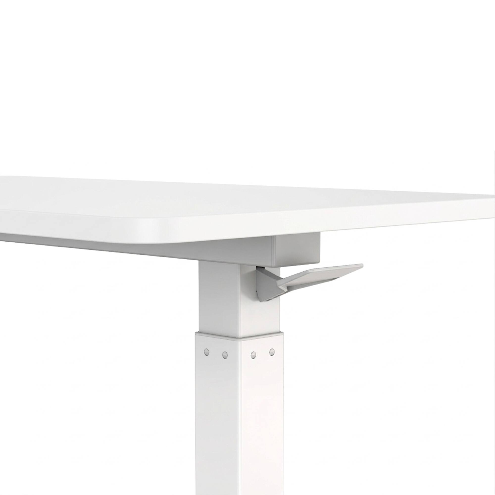 Alt View 3. FlexiSpot - H7 Mobile Workstation and Overbed Table with Gas Lift - 32x18 - White.