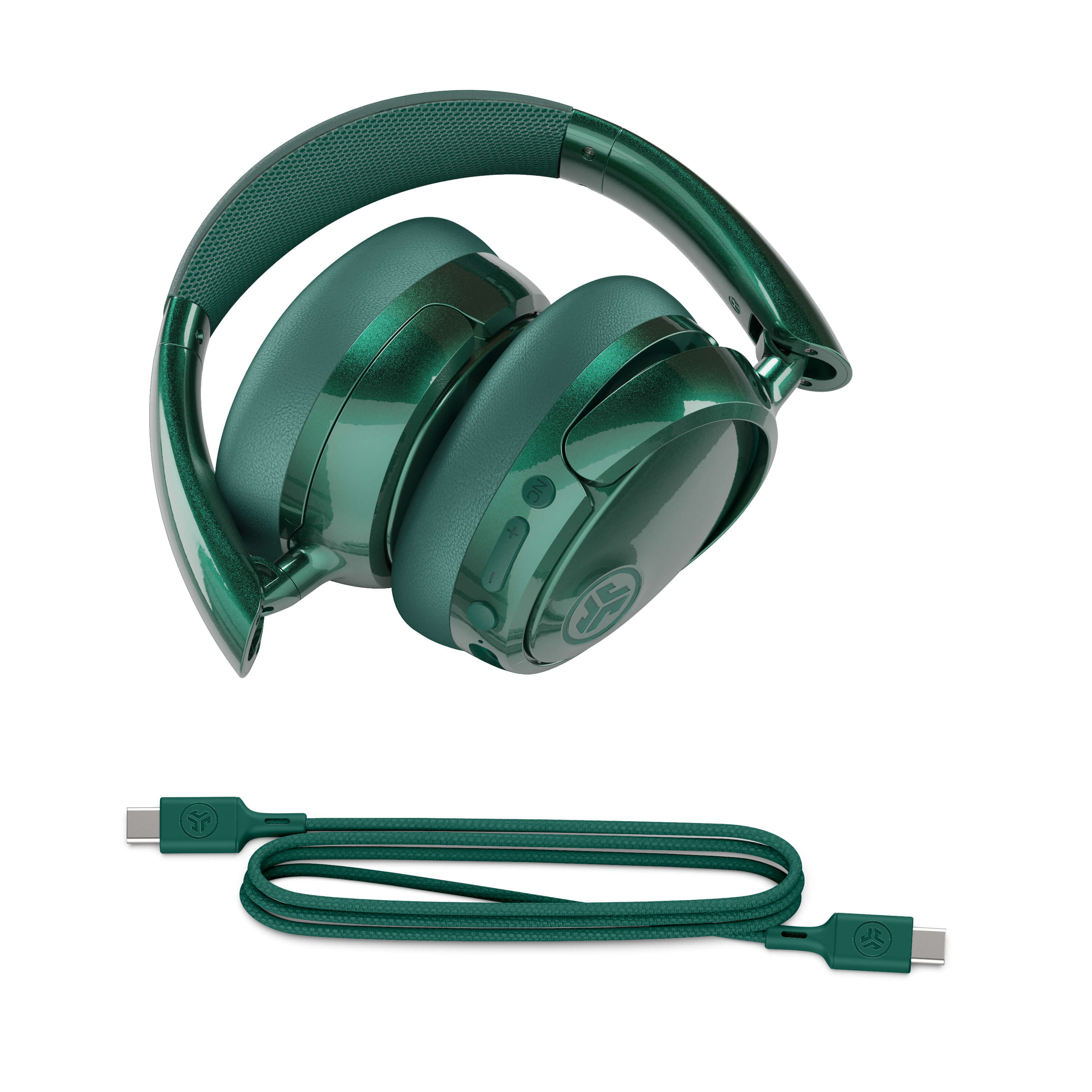 Back. JLab - JBuds Lux ANC Wireless Bluetooth Over-Ear Headphones with Active Noise Cancelling, Spatial Audio & 70+ Hour Battery - Jélle Fir Sure.