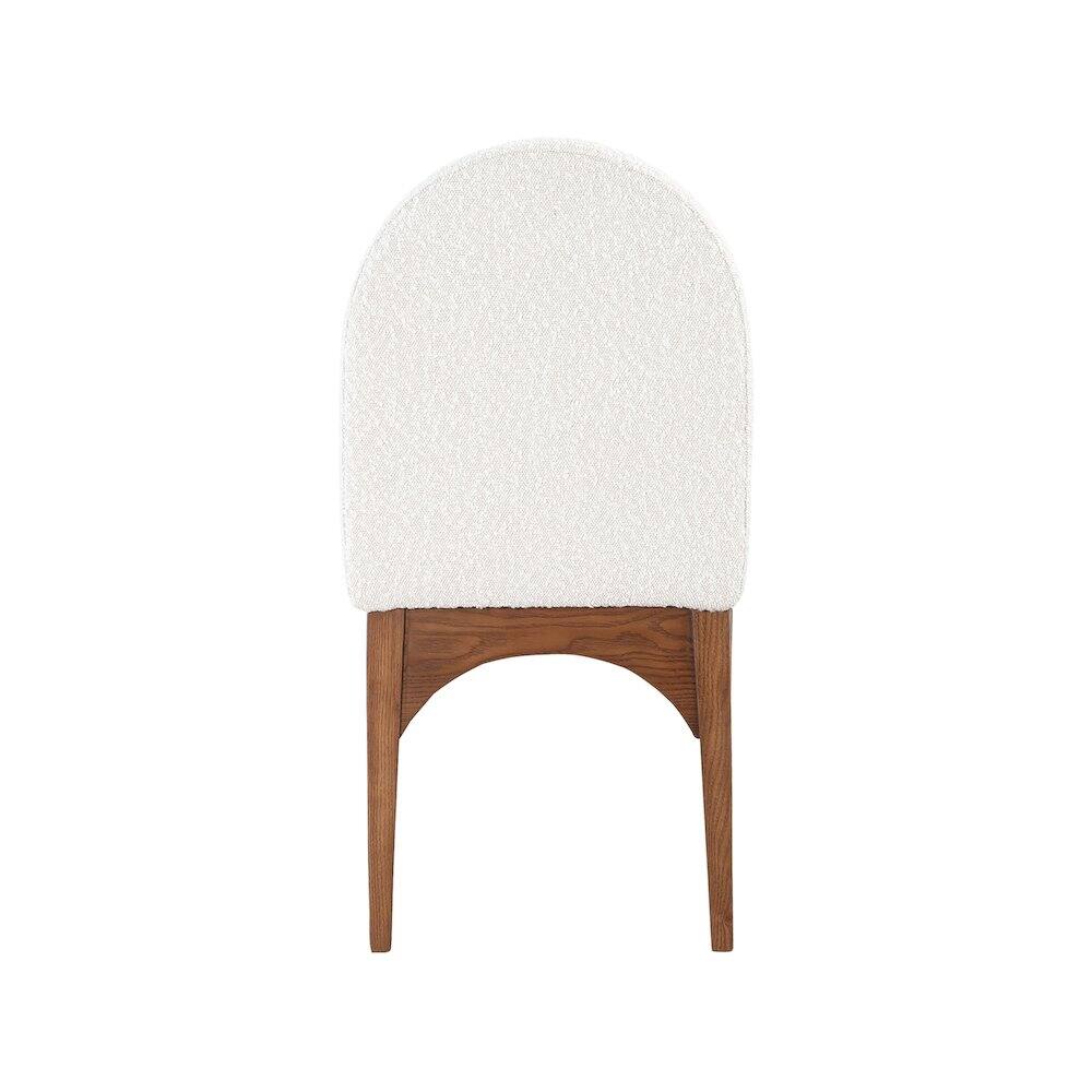 Alt View 1. Meridian Furniture - Waldorf Cream Boucle Fabric Dining Chair - Beige.