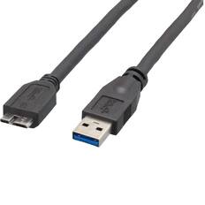 Front. Sanoxy - Sanoxy 3ft SuperSpeed USB 3.0 A Male to Micro B Male Cable - Black.