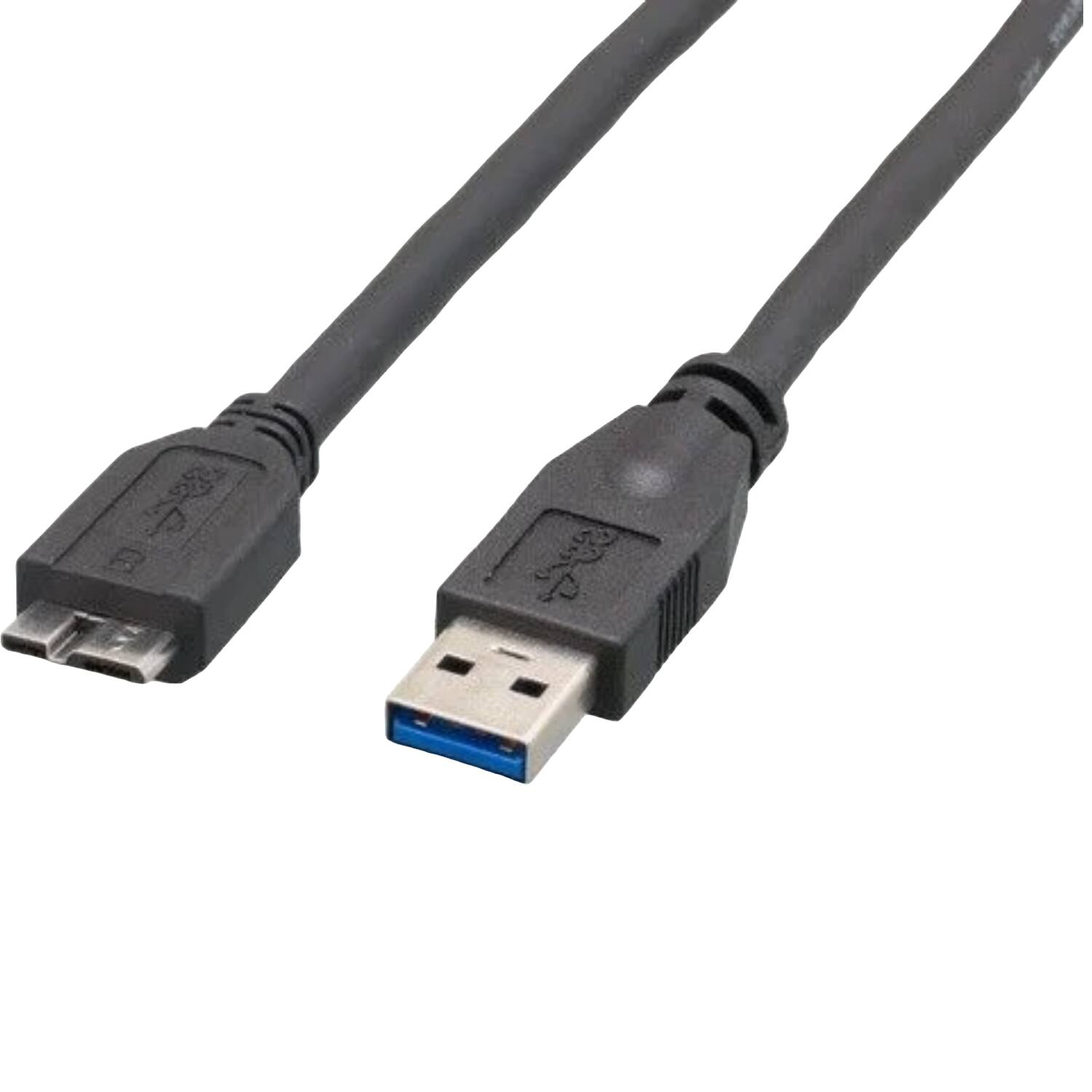 Sanoxy - 3ft SuperSpeed USB 3.0 A Male to Micro B Male Cable - Black