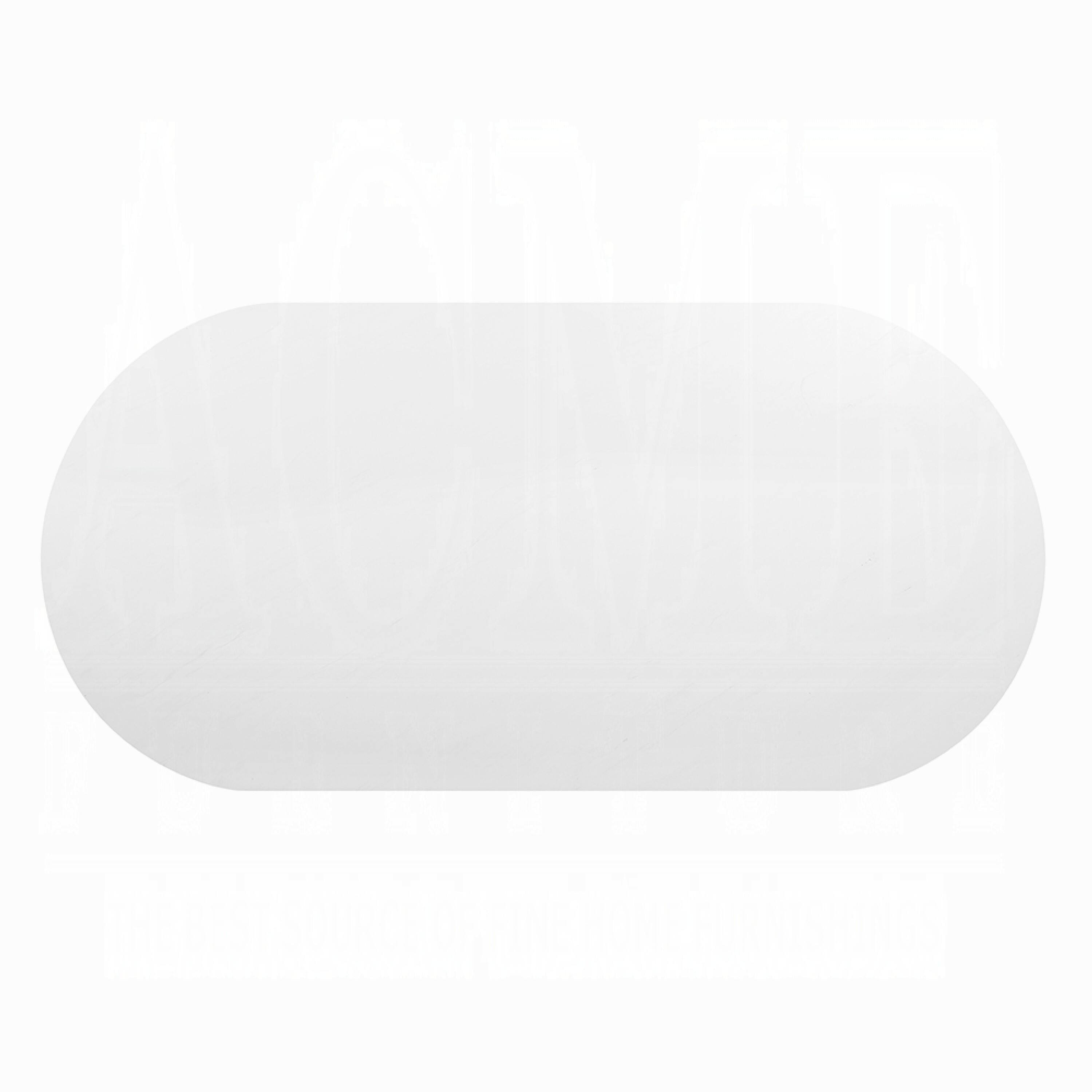 Alt View 5. Manhattan Lane - Jeh Sofa Console Table, 55 Inch White Oval Top, Pedestal Base - White, Oak Brown, Black.