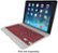 Left Zoom. ZAGG - ZAGGfolio Keyboard Case for Apple® iPad® Air - Crimson.