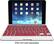 Front. ZAGG - ZAGGfolio Keyboard Case for Apple® iPad® mini, iPad mini 2 and iPad mini 3 - Crimson.