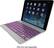 Left. ZAGG - ZAGGfolio Keyboard Case for Apple® iPad® Air - Orchid.