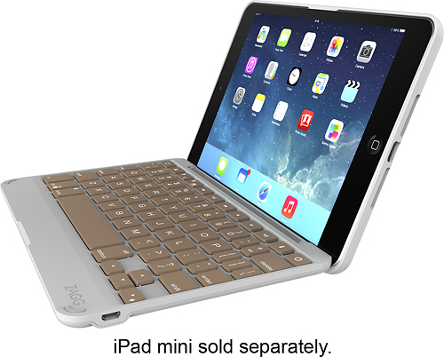 Best Buy: ZAGG ZAGGfolio Keyboard Case for Apple® iPad® mini, iPad mini ...