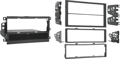 Angle. Metra - Dash Kit for Select 1992-2012 Chevrolet GMC Hyundai Buick Cadillac Pontiac DIN DDIN - Black.
