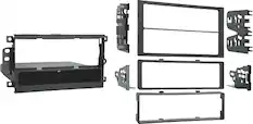 Angle. Metra - Dash Kit for Select 1992-2012 Chevrolet GMC Hyundai Buick Cadillac Pontiac DIN DDIN - Black.