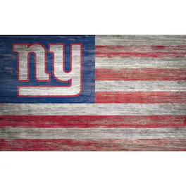 Fan Creations - New York Giants 11'' x 19'' Distressed Flag Sign - Multicolor