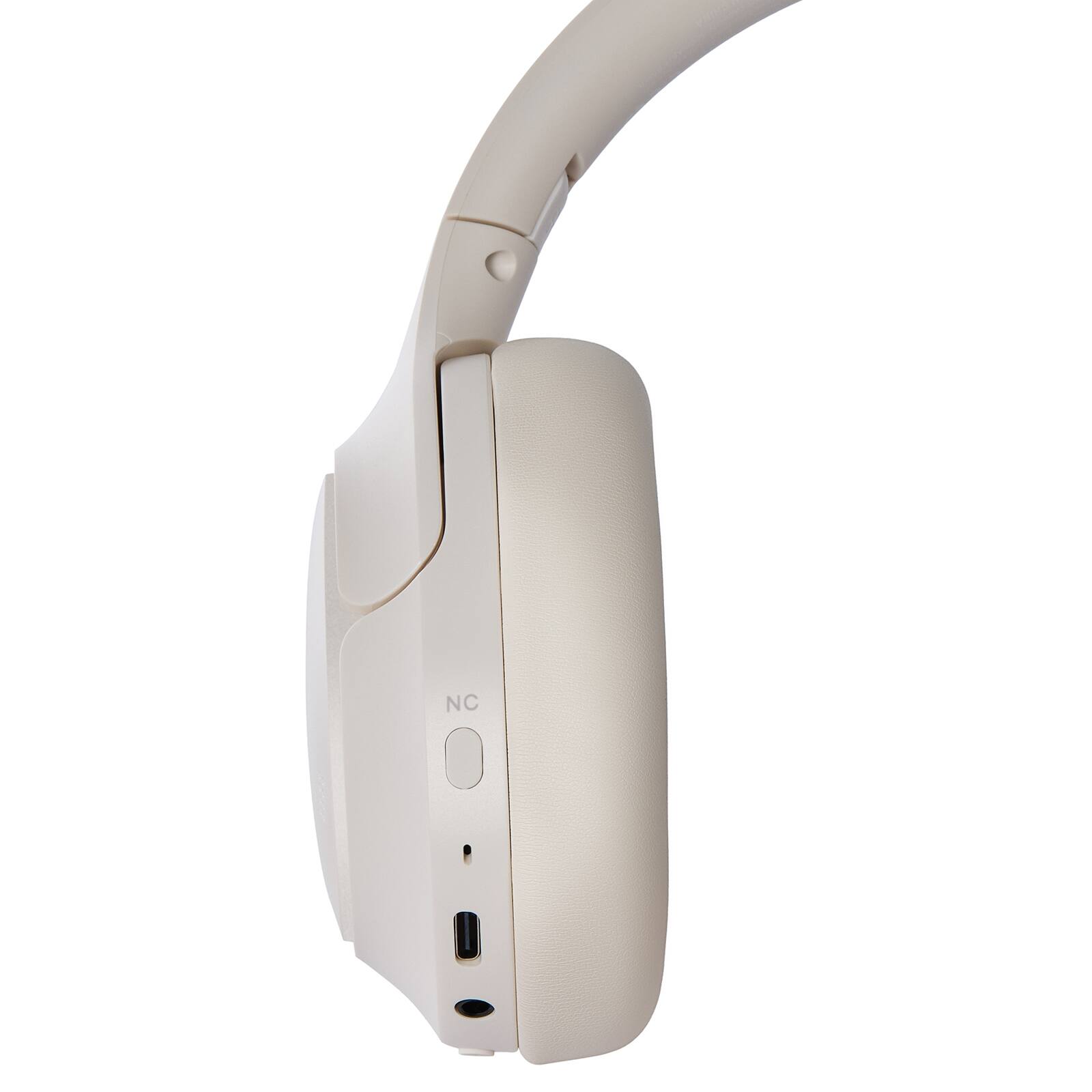 Alt View 4. TOZO - Wire/Wireless Noise Cancel Bluetooth Headphones - ANC & ENC, 60H, Hi-Res, Transparency Mode, APP 32EQ, Comfort Earcup - White.